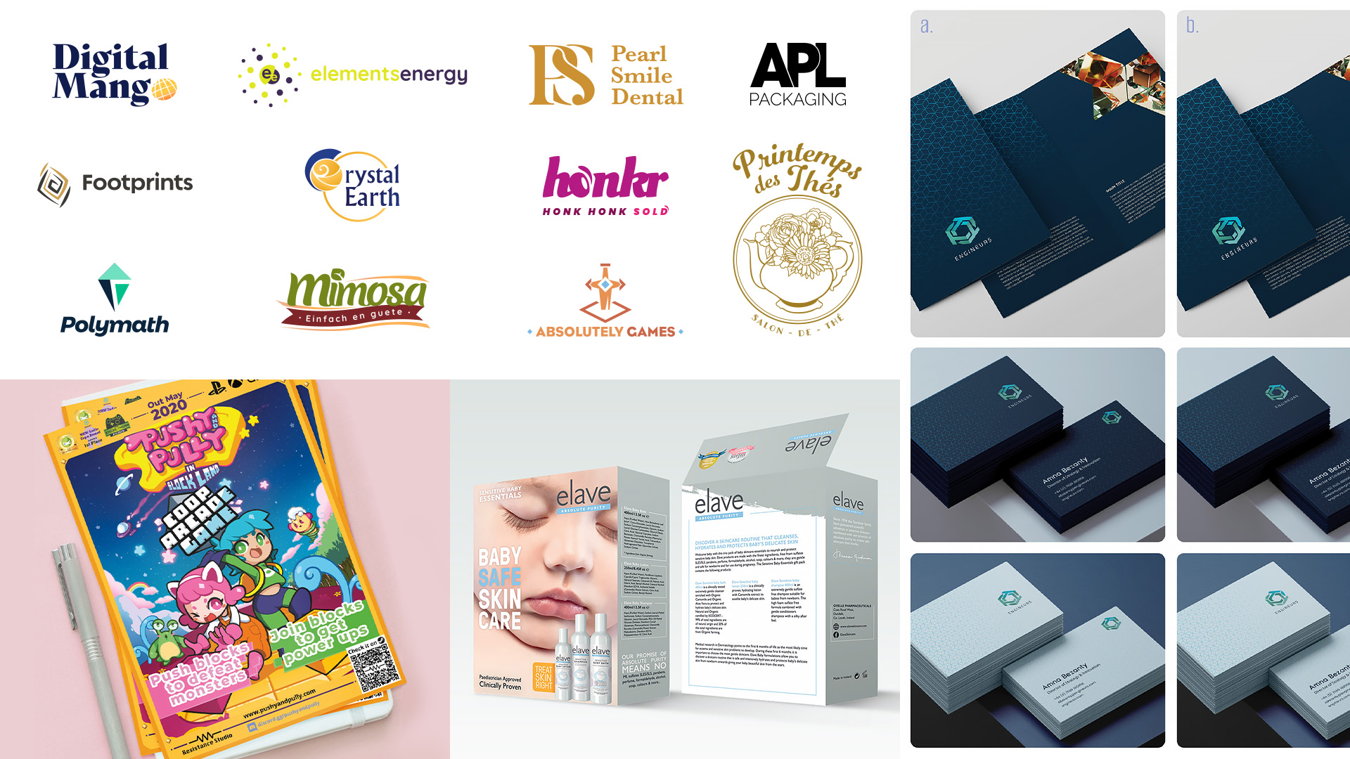 Visual identity, packaging and graphic design projects